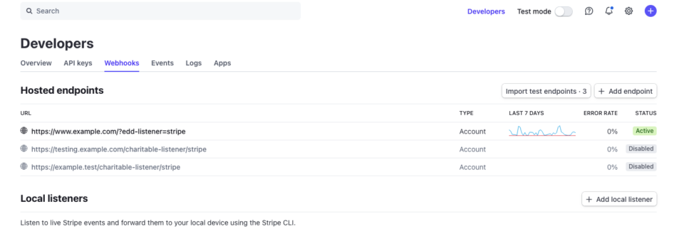 Stripe Webhook Setup